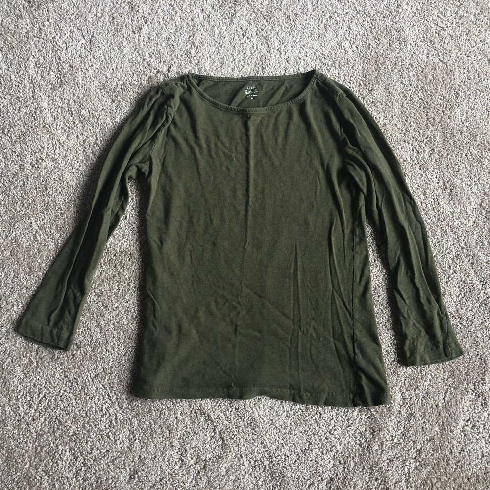 Hunter Green J. Crew Painter Tee
